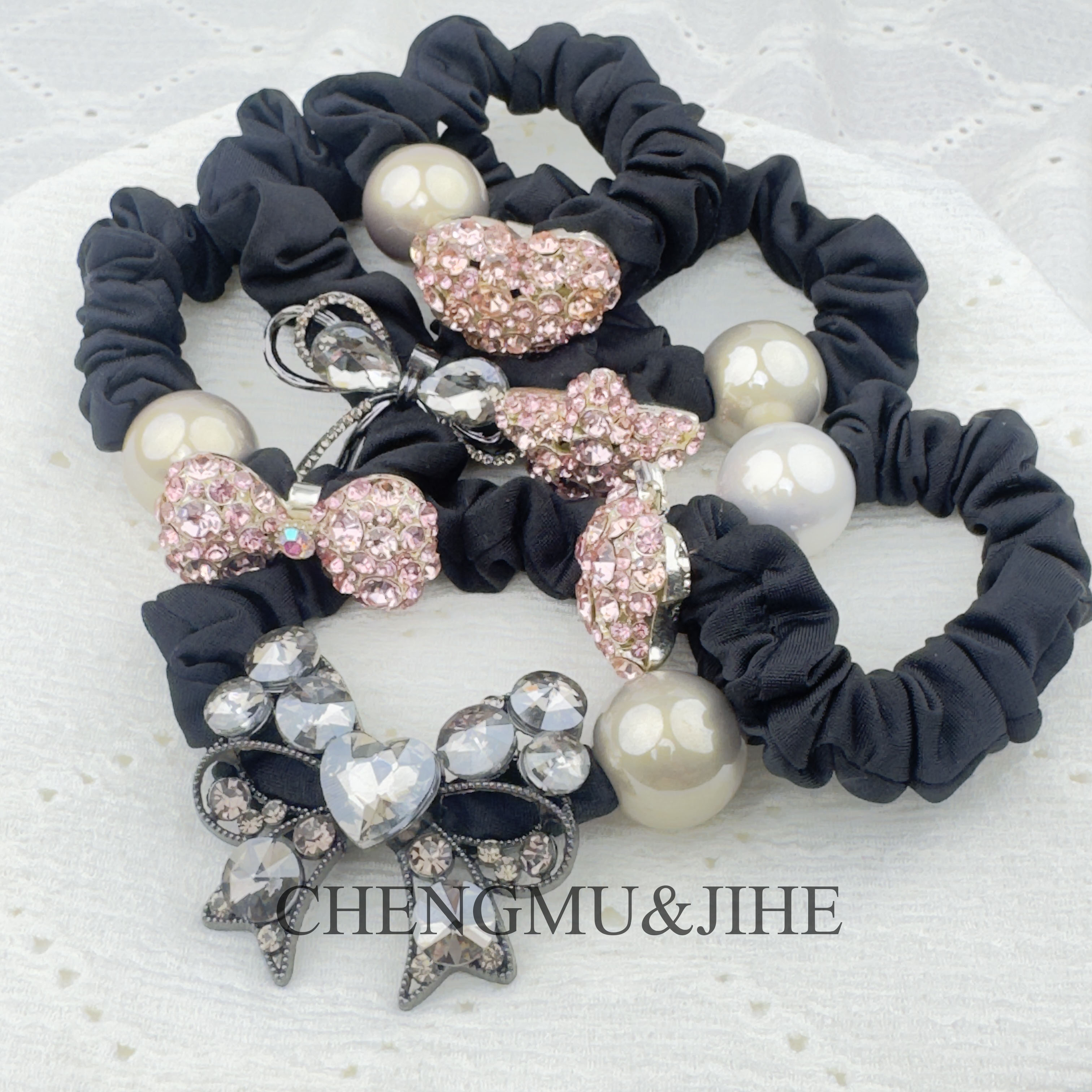  【澄沐几禾】FQ-064原创设计定制发卡发夹发圈韩系轻奢时尚重工