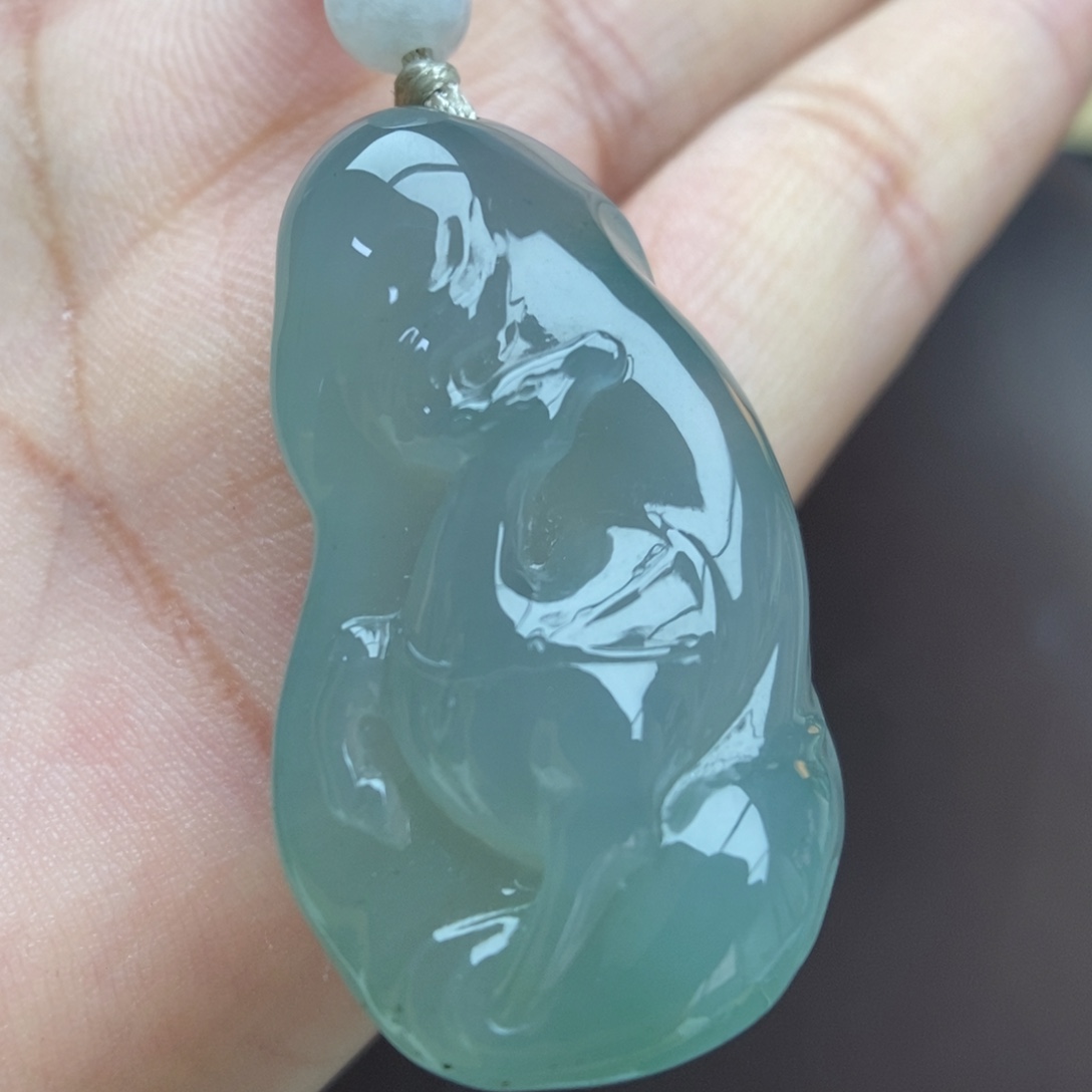 翡翠未镶嵌颈饰吊坠49