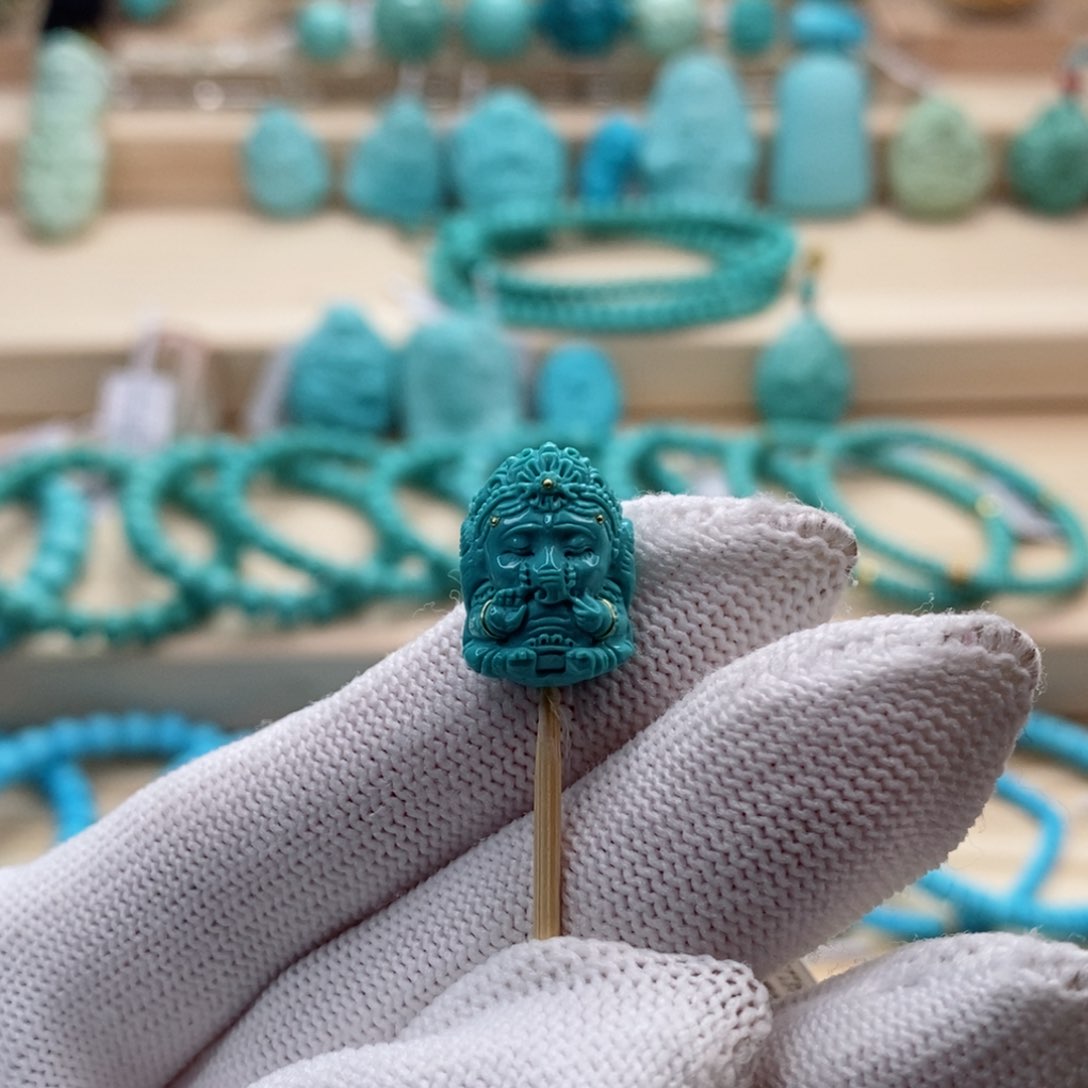 绿松石珠宝奇石未镶嵌