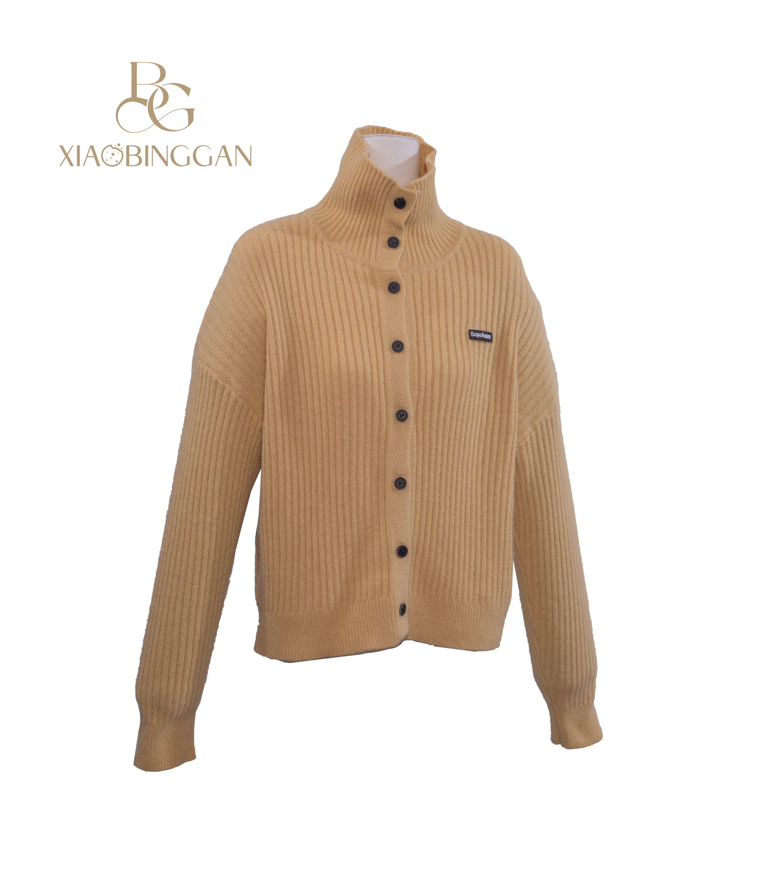 XIAOBINGGAN 超百搭！樱草黄针织羊毛衣高领暖呼呼~