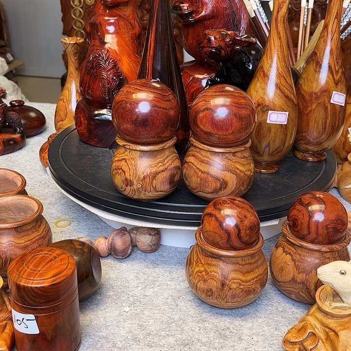 六***道香榧木实木保健球一对7.3