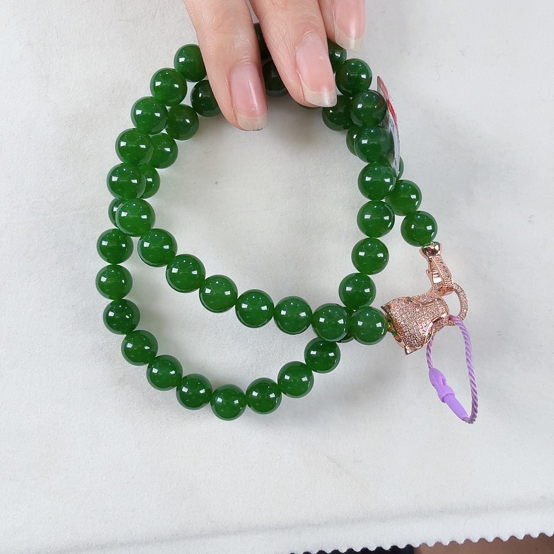 和田玉（碧玉）颈饰未镶嵌慧*