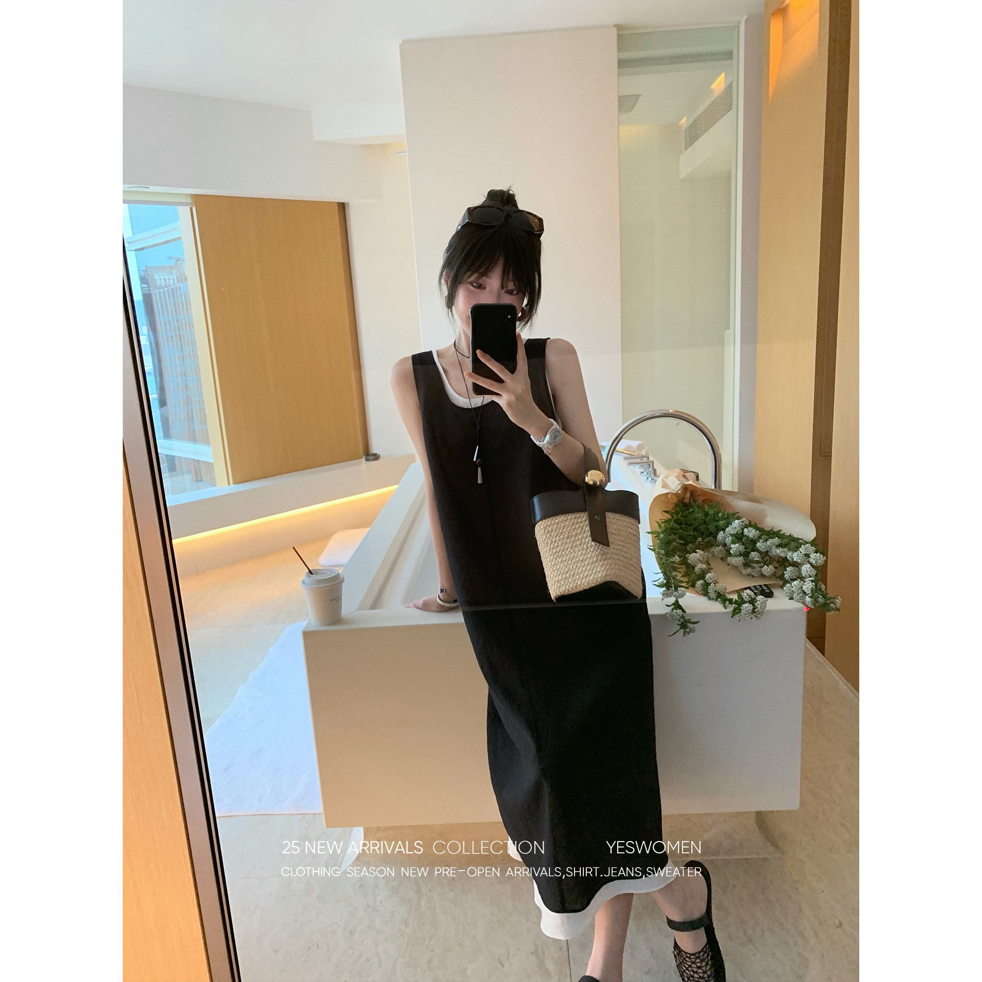 YESWOMEN简奢时髦叠穿·撞色真两件层次感轻薄舒适XYF6253D3833