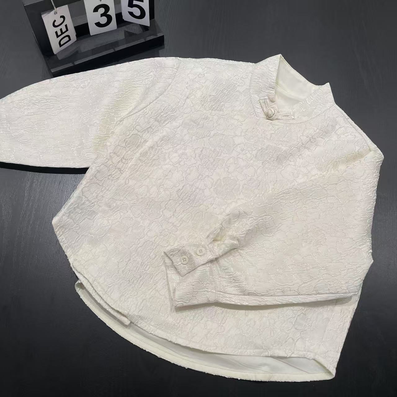 秋冬女童小衫米色 2755沐系短袖