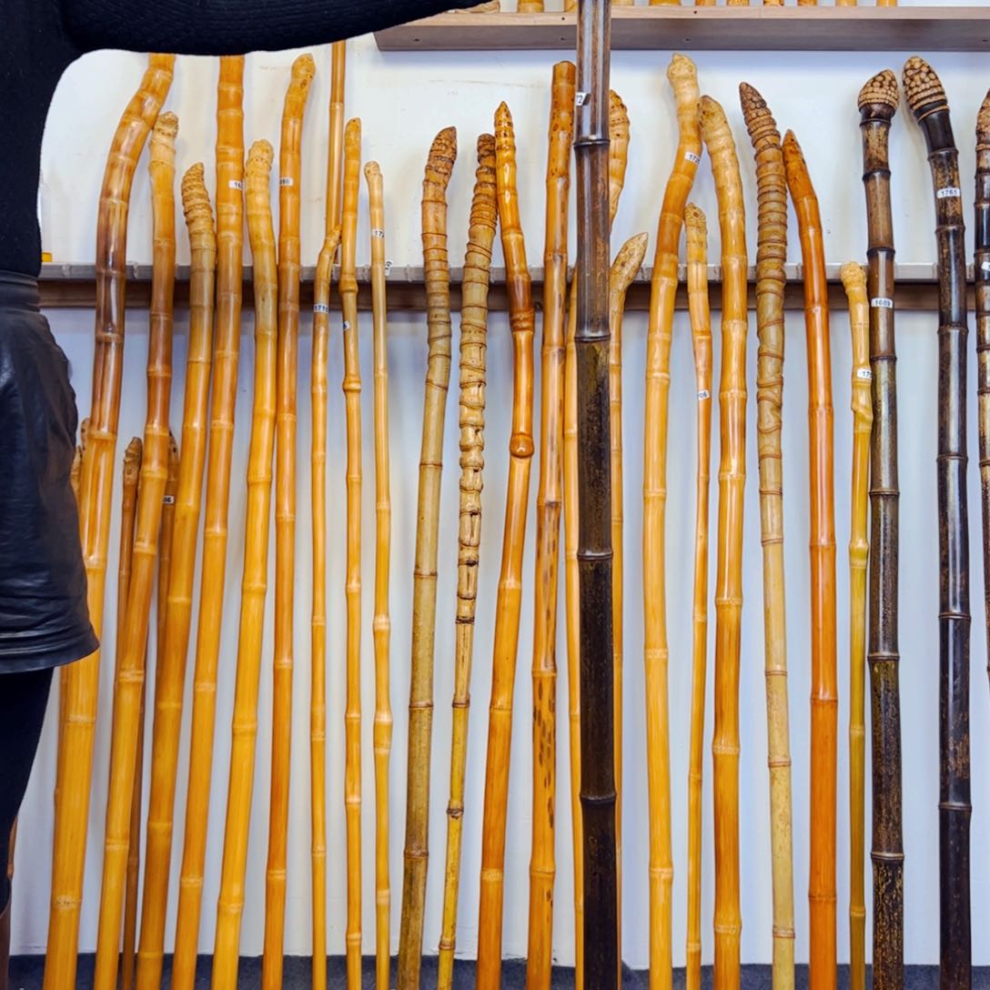 角**光1721紫竹杖登山杖手持拐棍