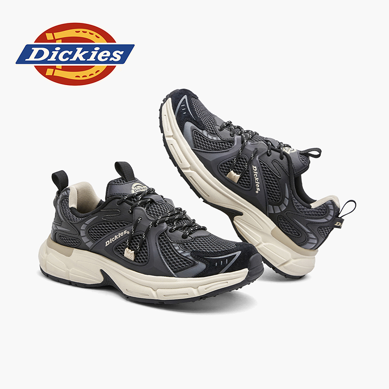 Dickies老爹鞋秋季增高透气男鞋百搭潮流运动鞋网面厚底鞋子男款