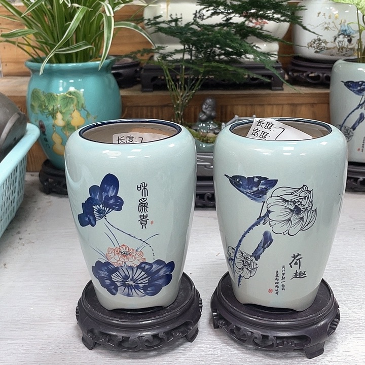 陶瓷紫砂花盆陶瓷花盆抢购起来