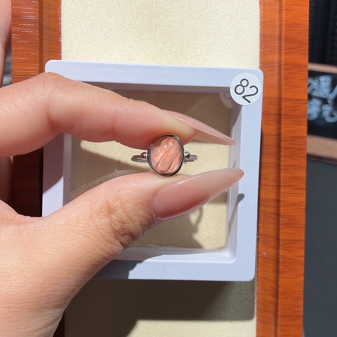 夏***长戒指水晶银S925镶嵌