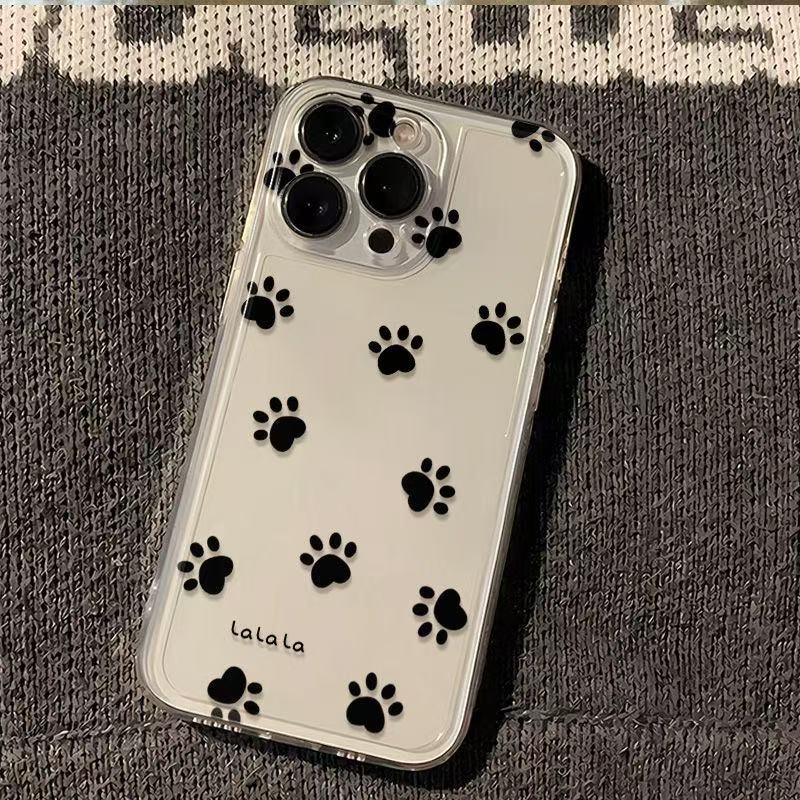 分散猫爪适用于苹果16ProMaxiphone手机壳太空壳情侣保护套可爱