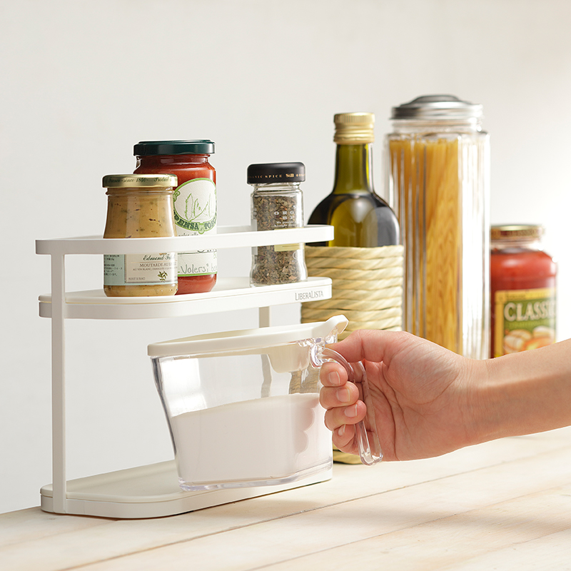 利快日本进口多彩调料瓶  家用厨房多功能储物调料分类整齐神器