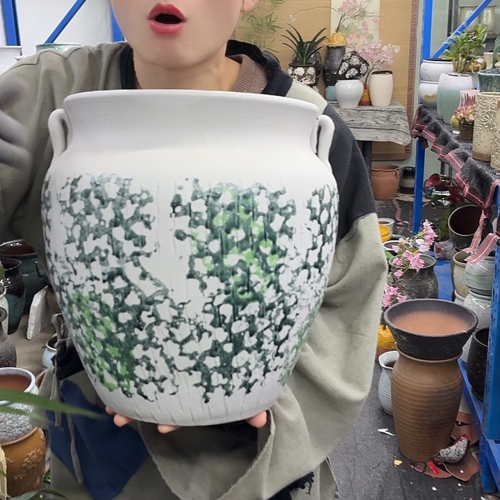 25×30 -粗陶花盆有孔-买买买