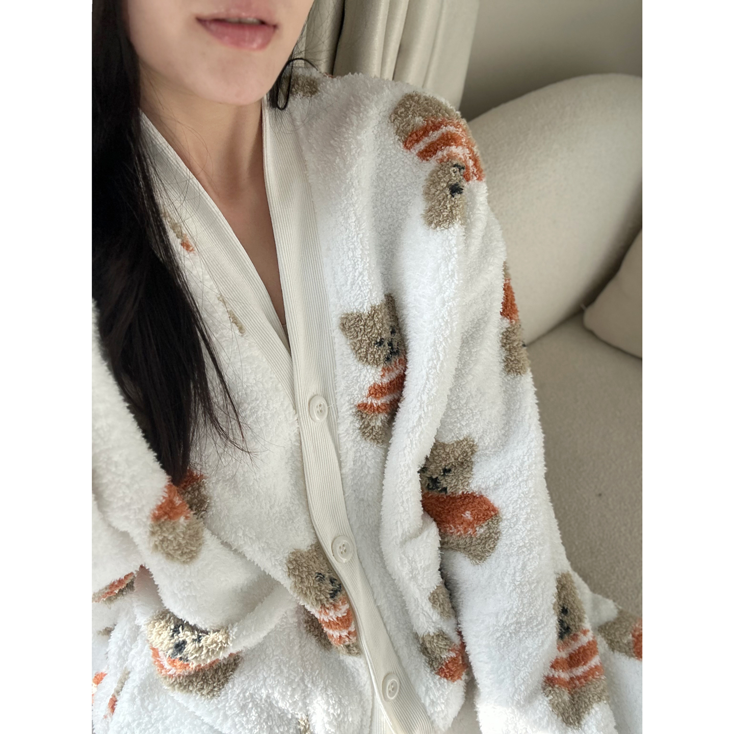 【出清无补】情侣款家居服套装 保暖起居服 秋冬款 83156