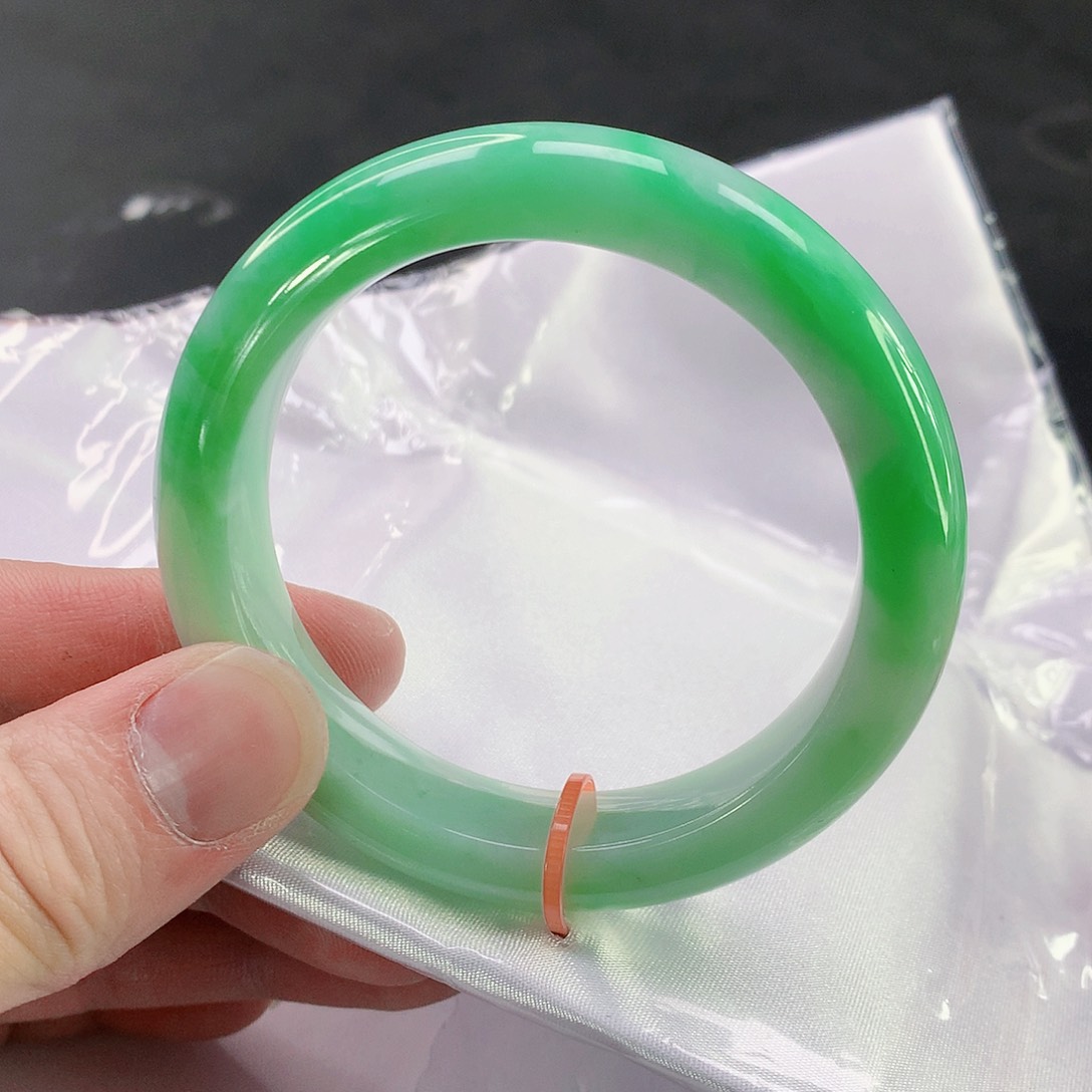 翡翠手镯未镶嵌06缅甸天然翡翠A货