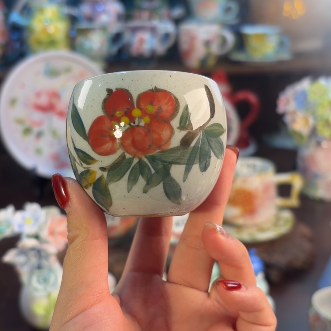 景德镇手绘高温釉下彩陶瓷茶具