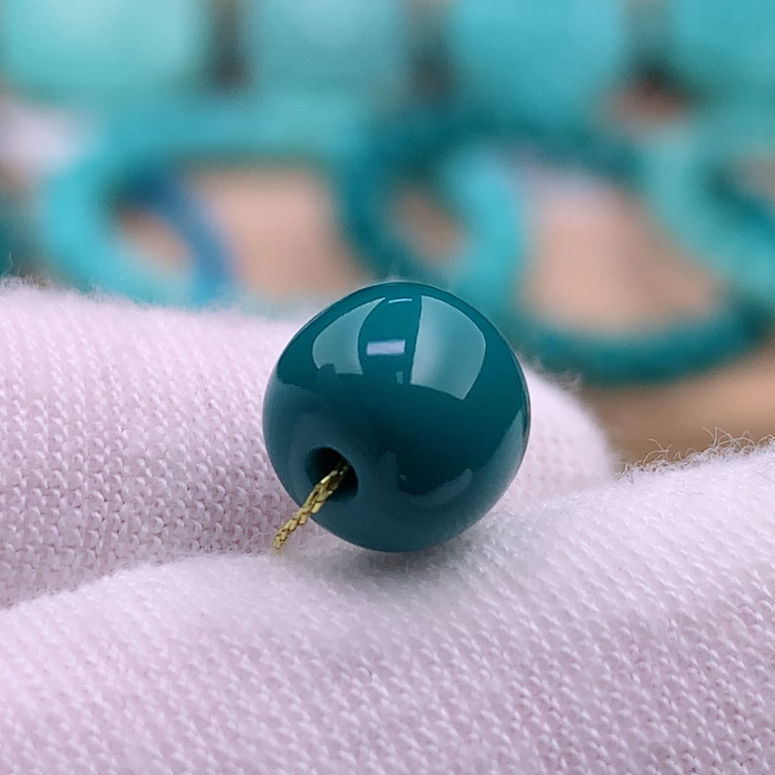 绿松石珠宝奇石未镶嵌8✖️7.2mm