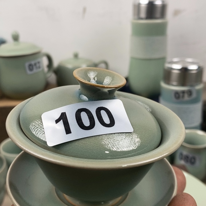 盖碗原矿釉，原产地汝瓷