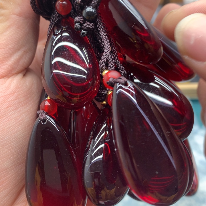 琥珀颈饰未镶嵌204蜜蜡