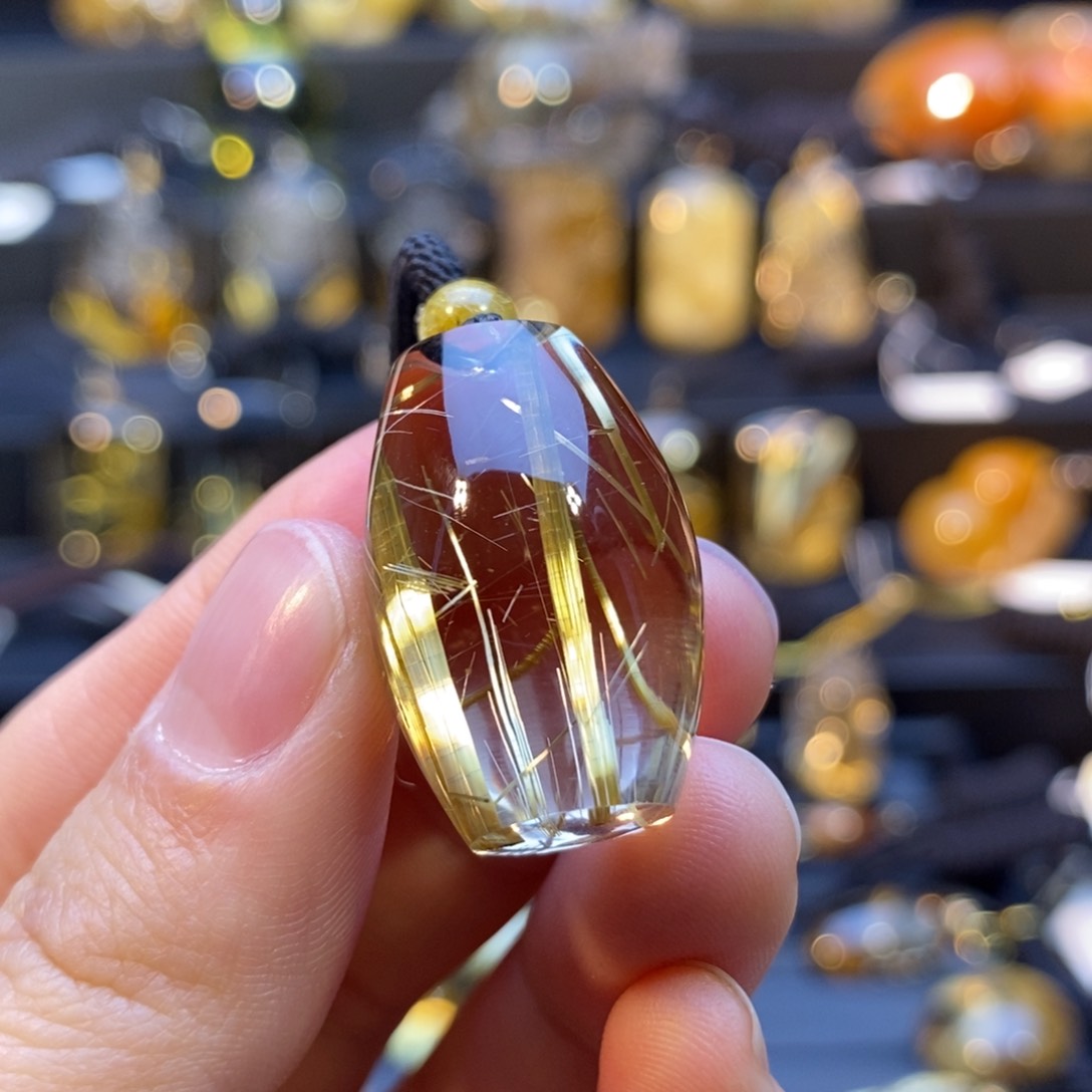 水晶颈饰未镶嵌灬****灬天然钛晶吊坠