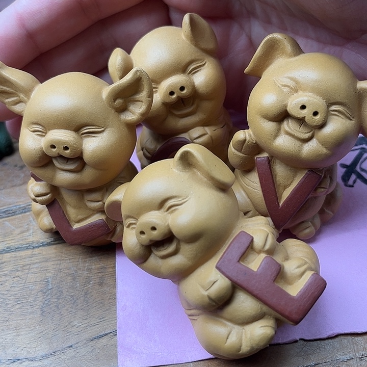 紫砂茶宠紫砂猪猪