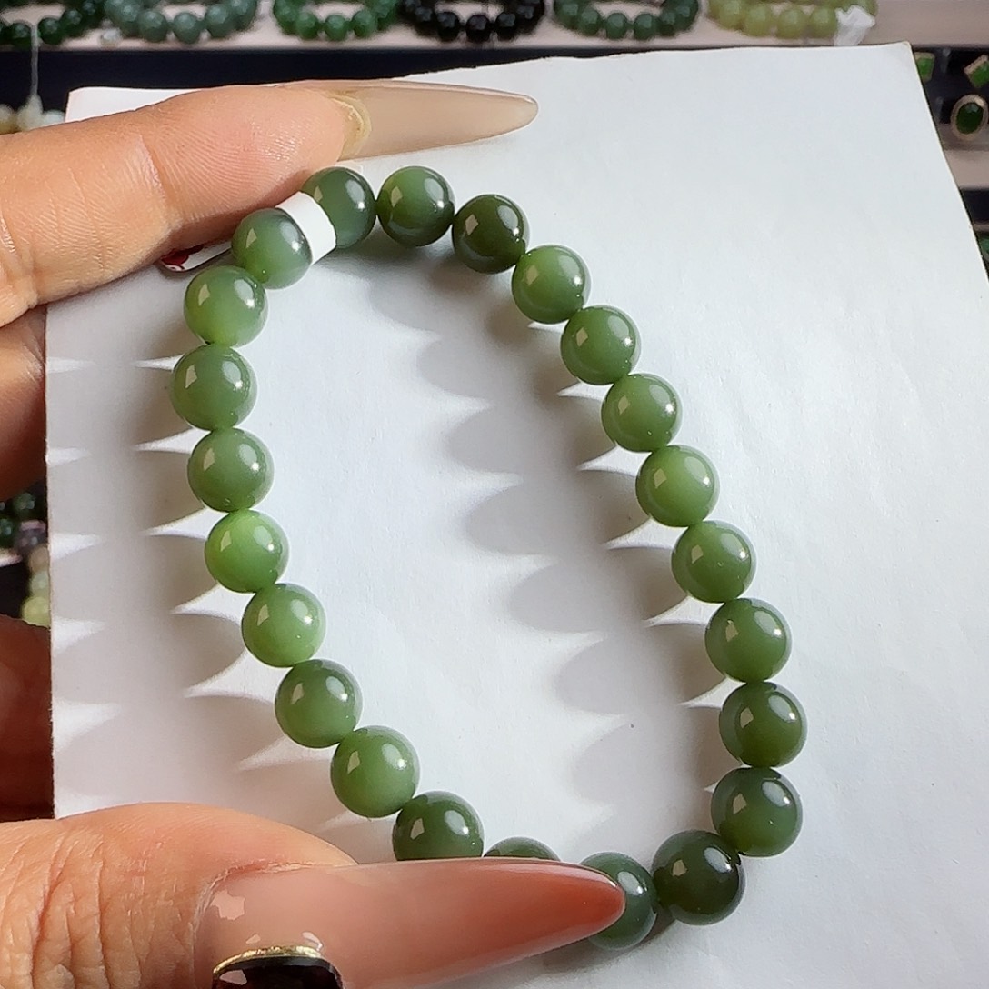 和田玉手串未镶嵌