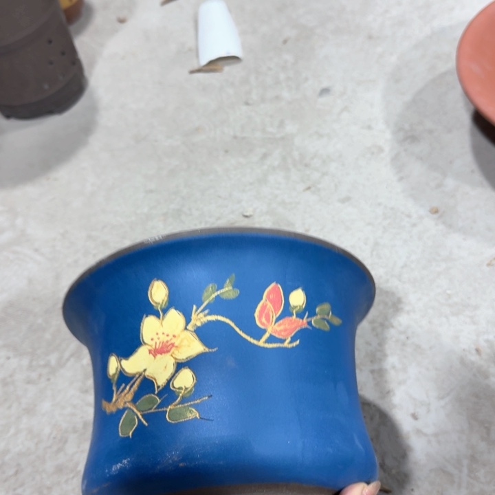 紫砂紫砂花盆d f f f