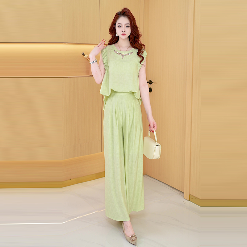 【两件套】夏季时尚女神修身洋气宽松气质休闲百搭显瘦减龄女装套