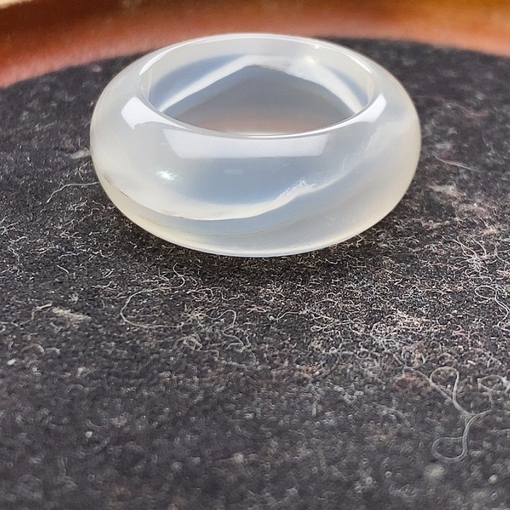 玛瑙/玉髓未镶嵌戒指A9不退换港16内径17.6