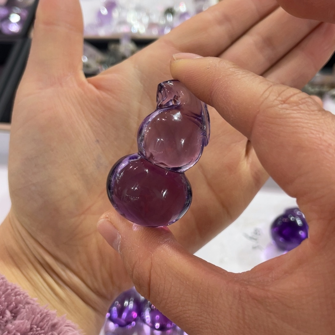 紫晶葫芦吊坠未镶嵌