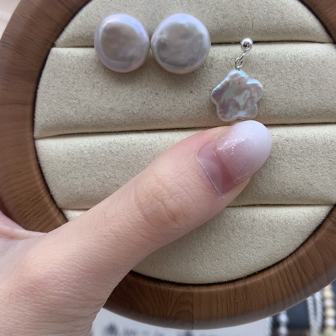 未镶嵌耳饰淡水珍珠