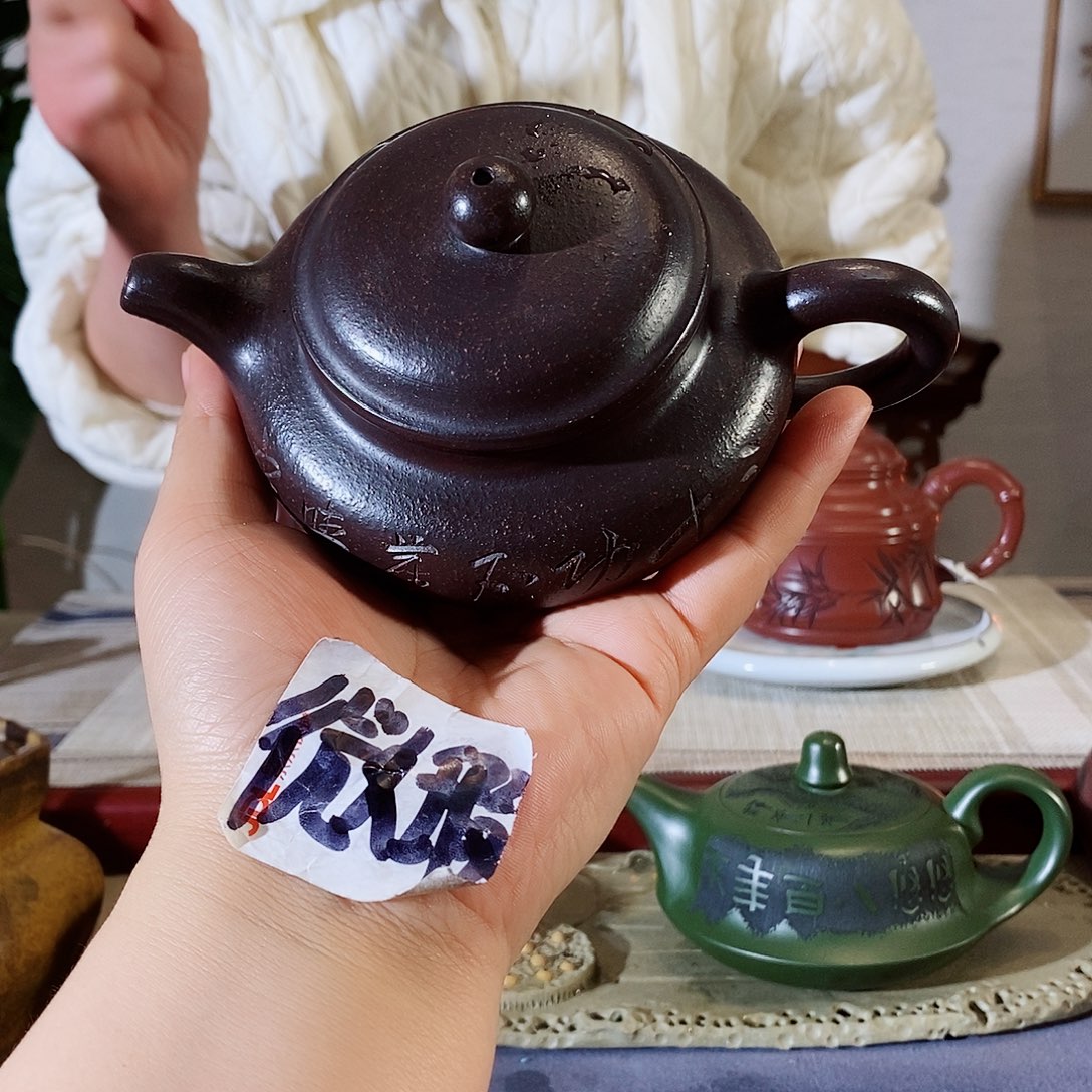 紫砂茶壶宜兴紫砂壶甩出吃货