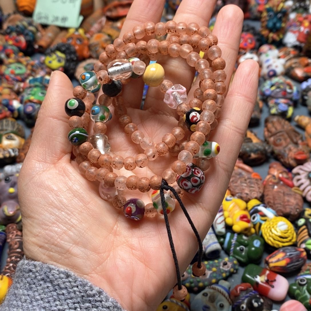 琉璃颈饰印度尼西亚链子