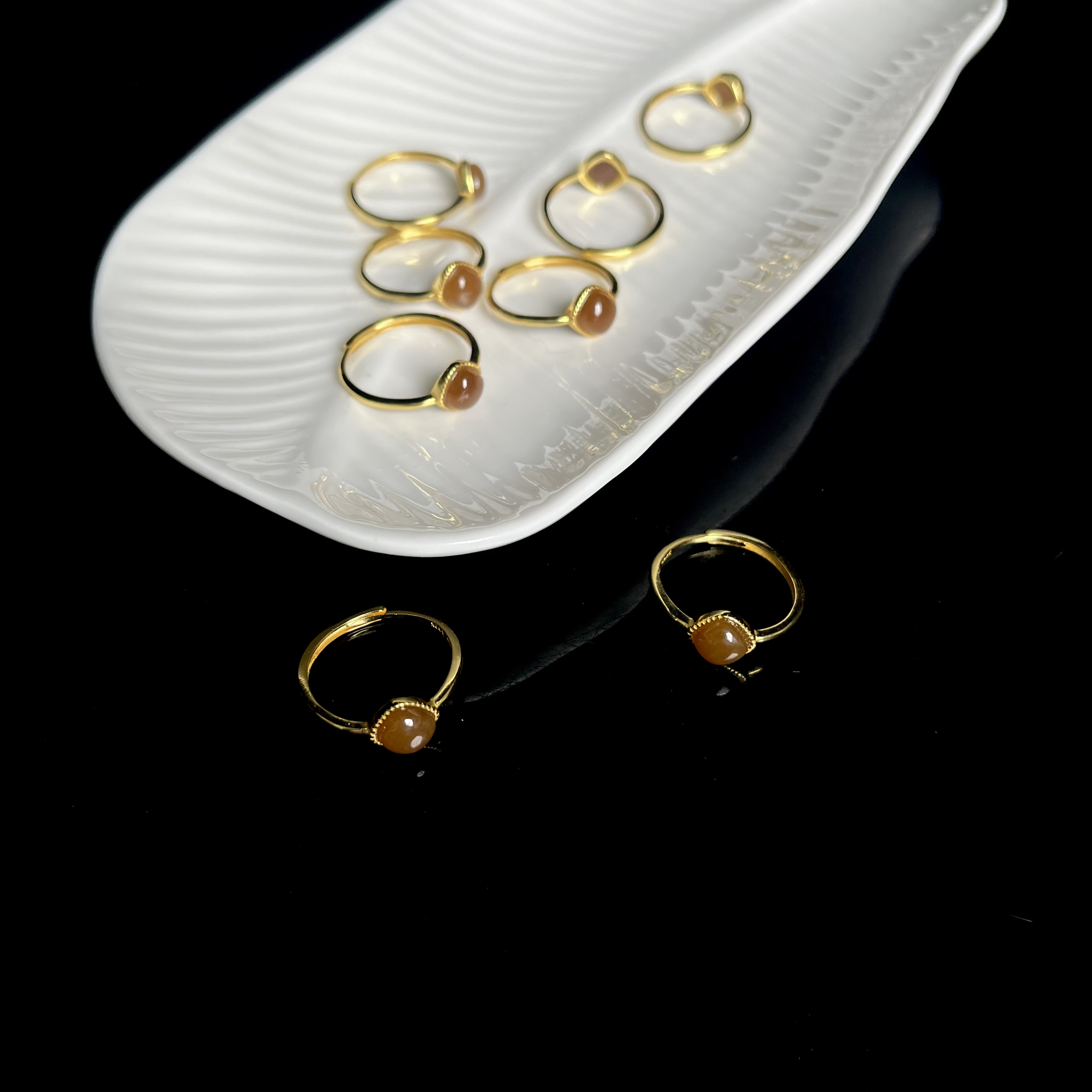 和田玉糖料戒指女款JZ63多样性发其一礼物