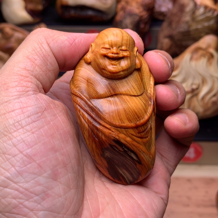 柏木（崖柏）崖柏陈化料手把件