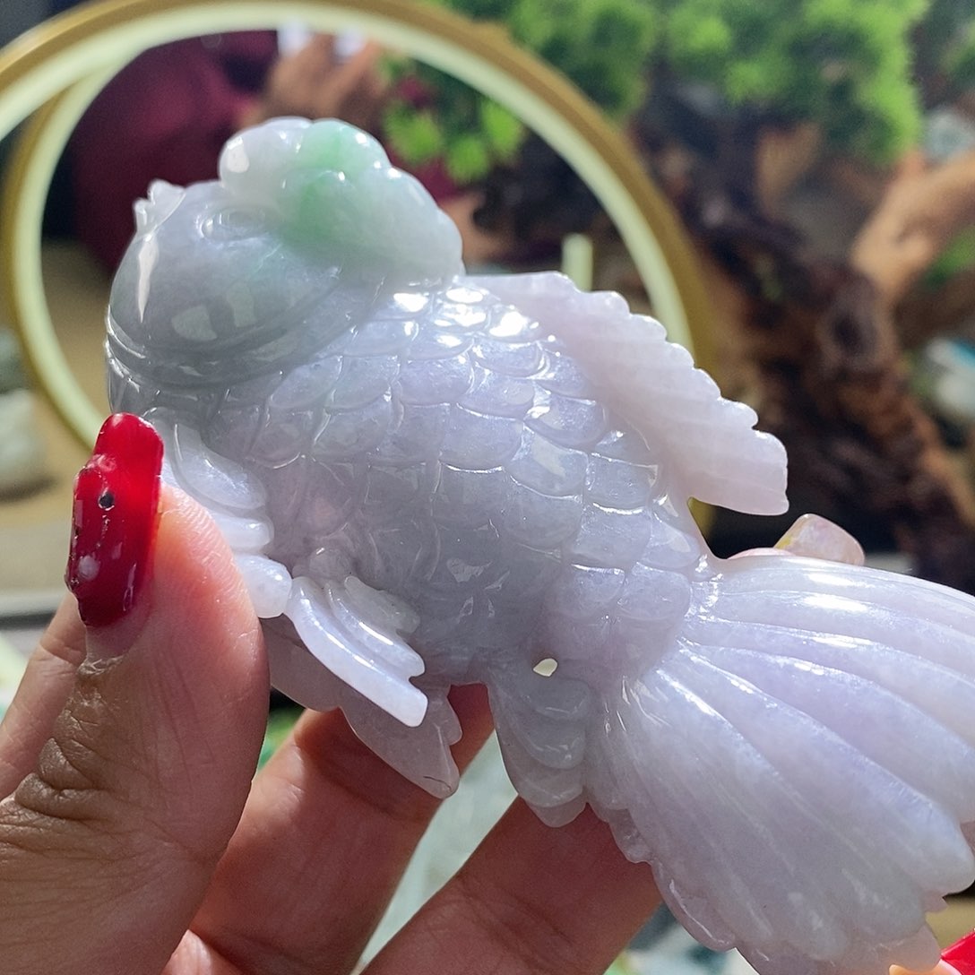 【闪购商品】翡翠颈饰未镶嵌鱼