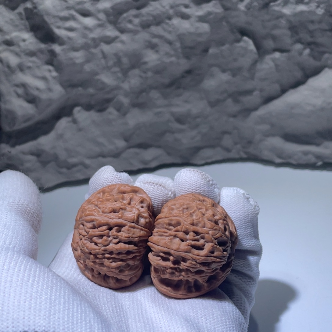 全****吊坠文玩核桃40全品白狮子