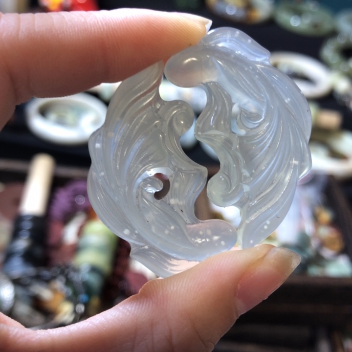 岫玉未镶嵌岫玉挂件