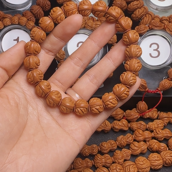 桃核手串龙纹桃核