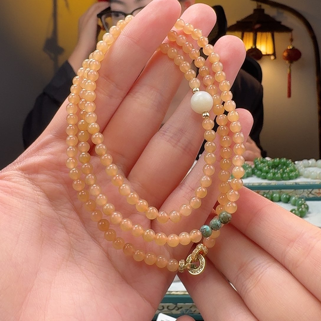 和田玉手串未镶嵌