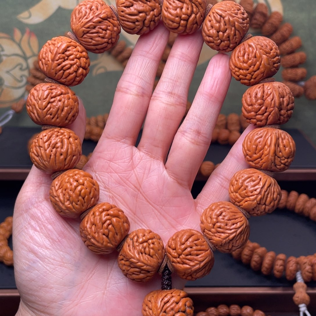 手串桃核21麒麟纹