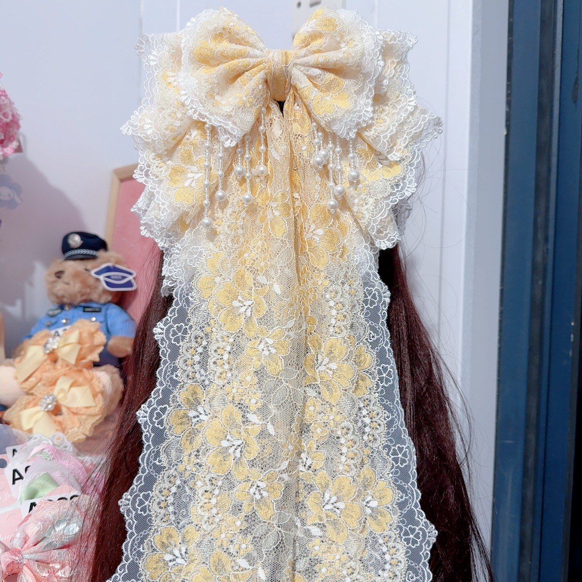 大茉莉手工制作百搭款新娘时尚洛丽塔公主风日系蝴蝶结临时链接