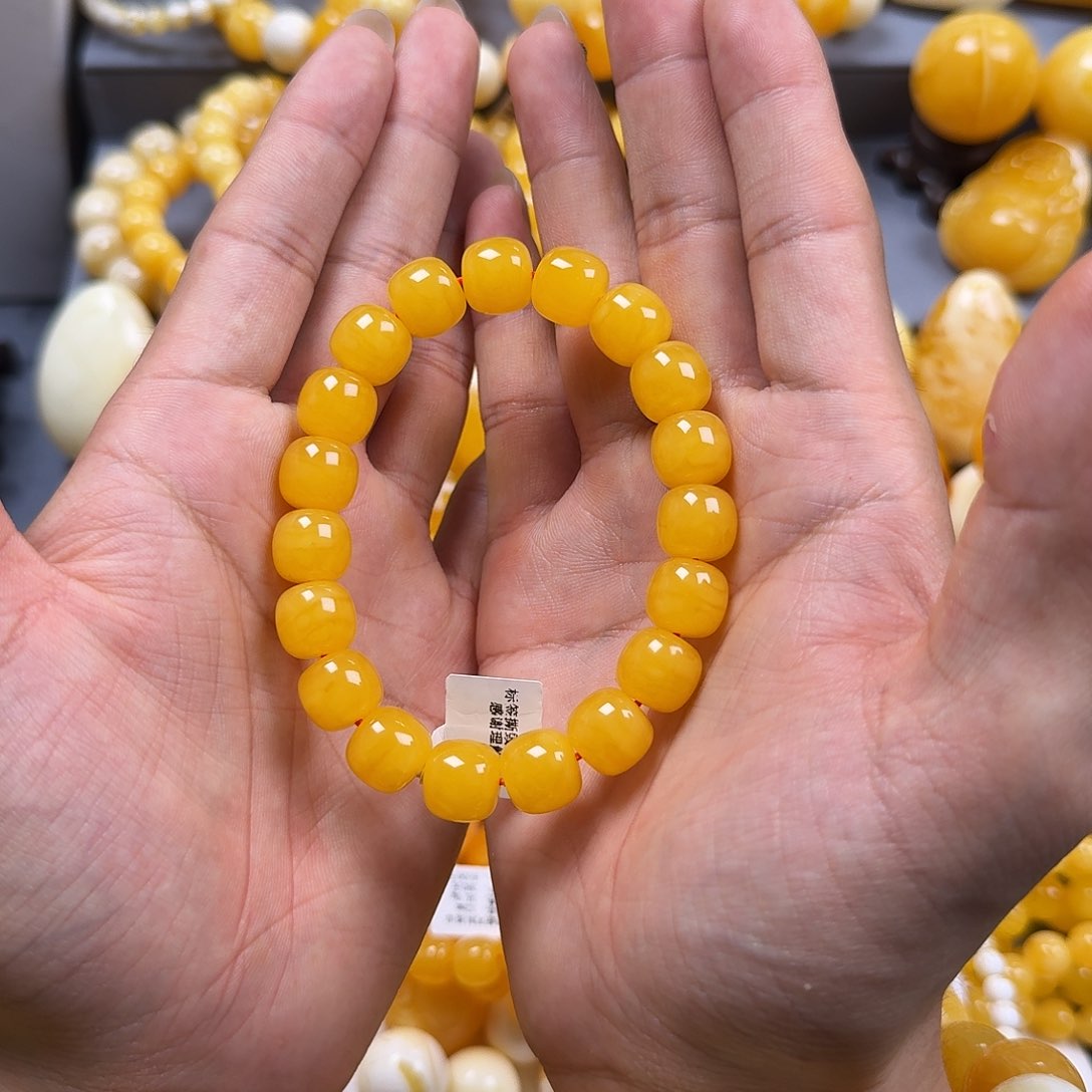 蜜蜡珠宝奇石未镶嵌同料12mm