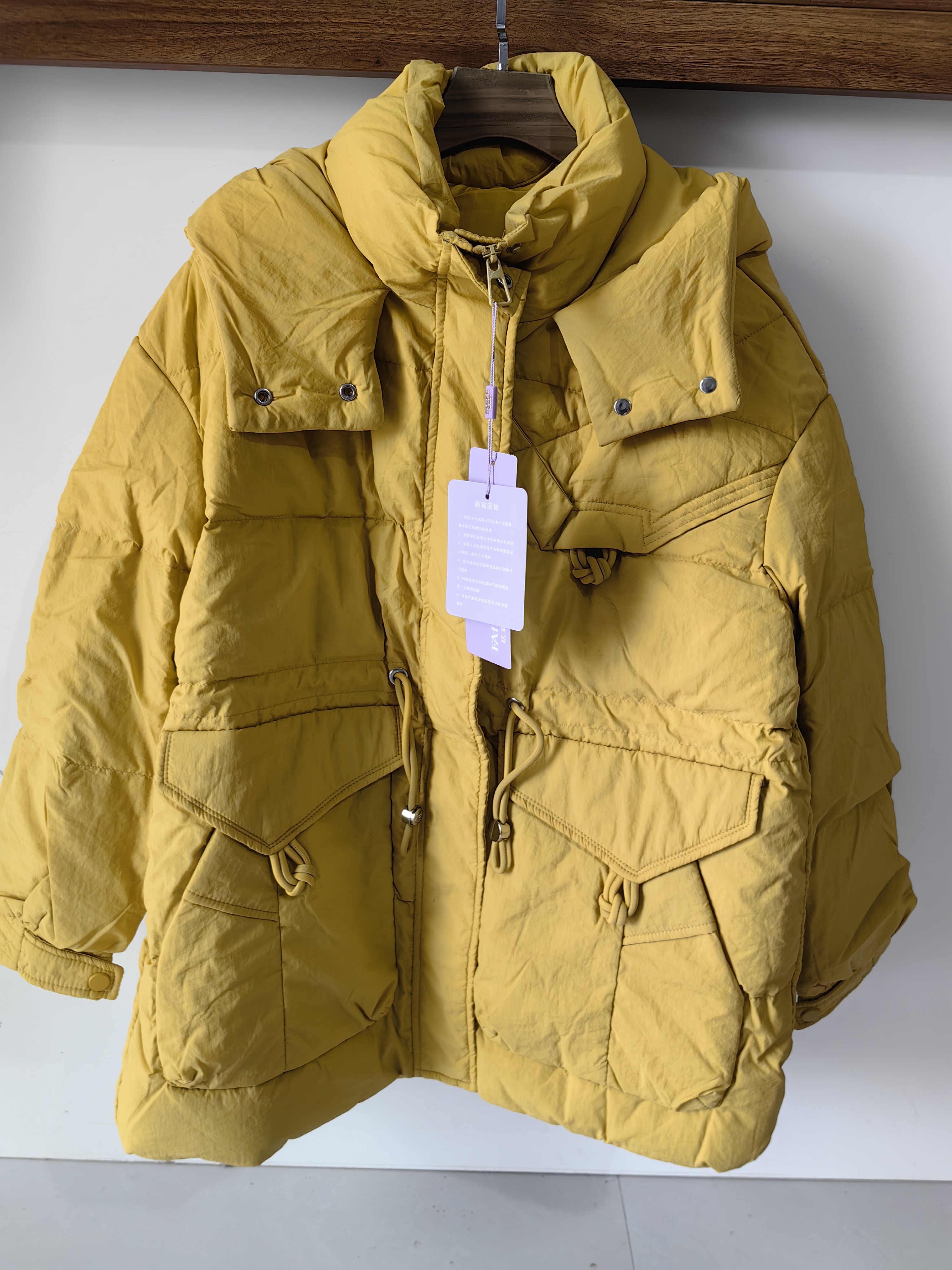 连帽秋季中长款防风长款厚款