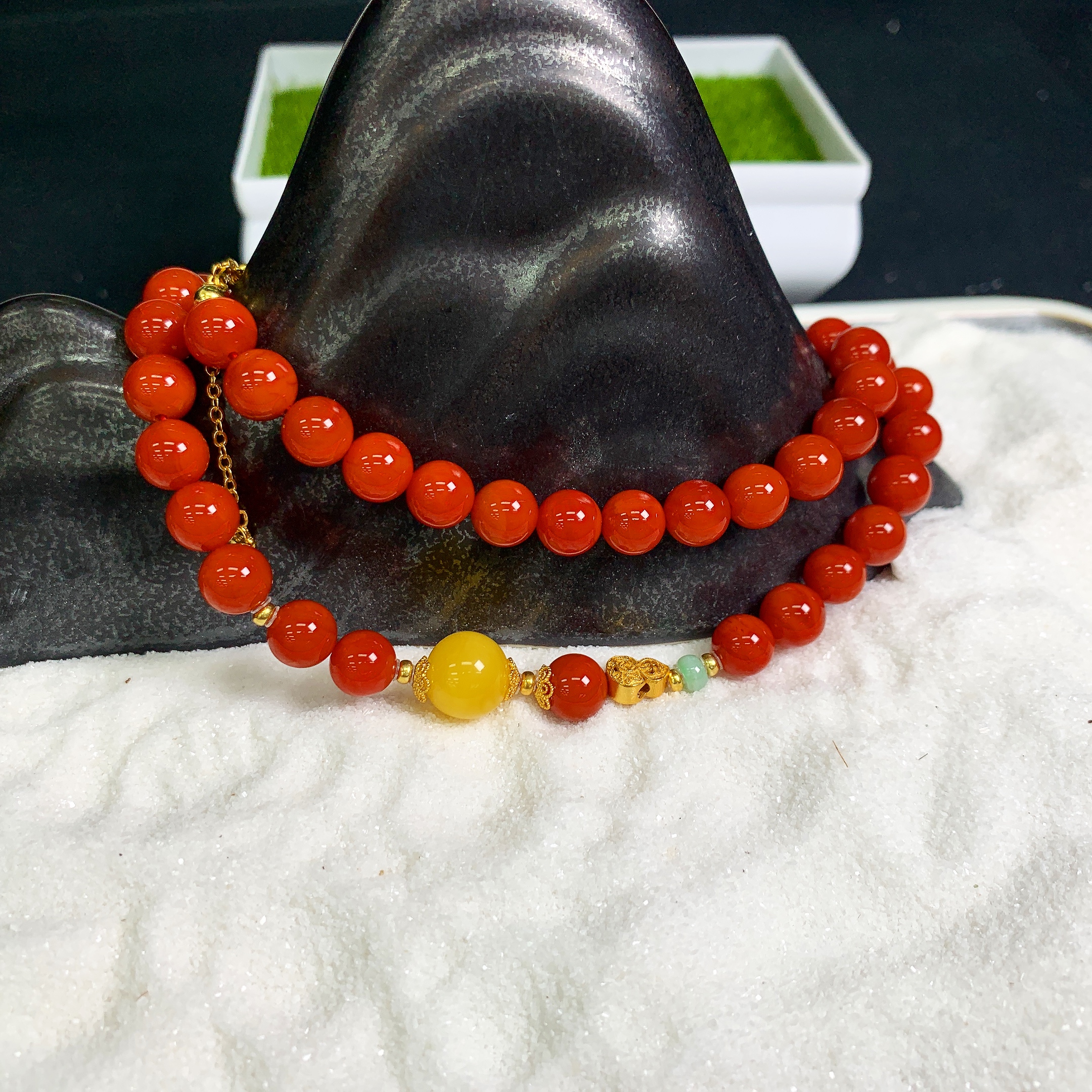 【珠宝一姐】南红蜜蜡项链2501072032（一件/多样性发货）