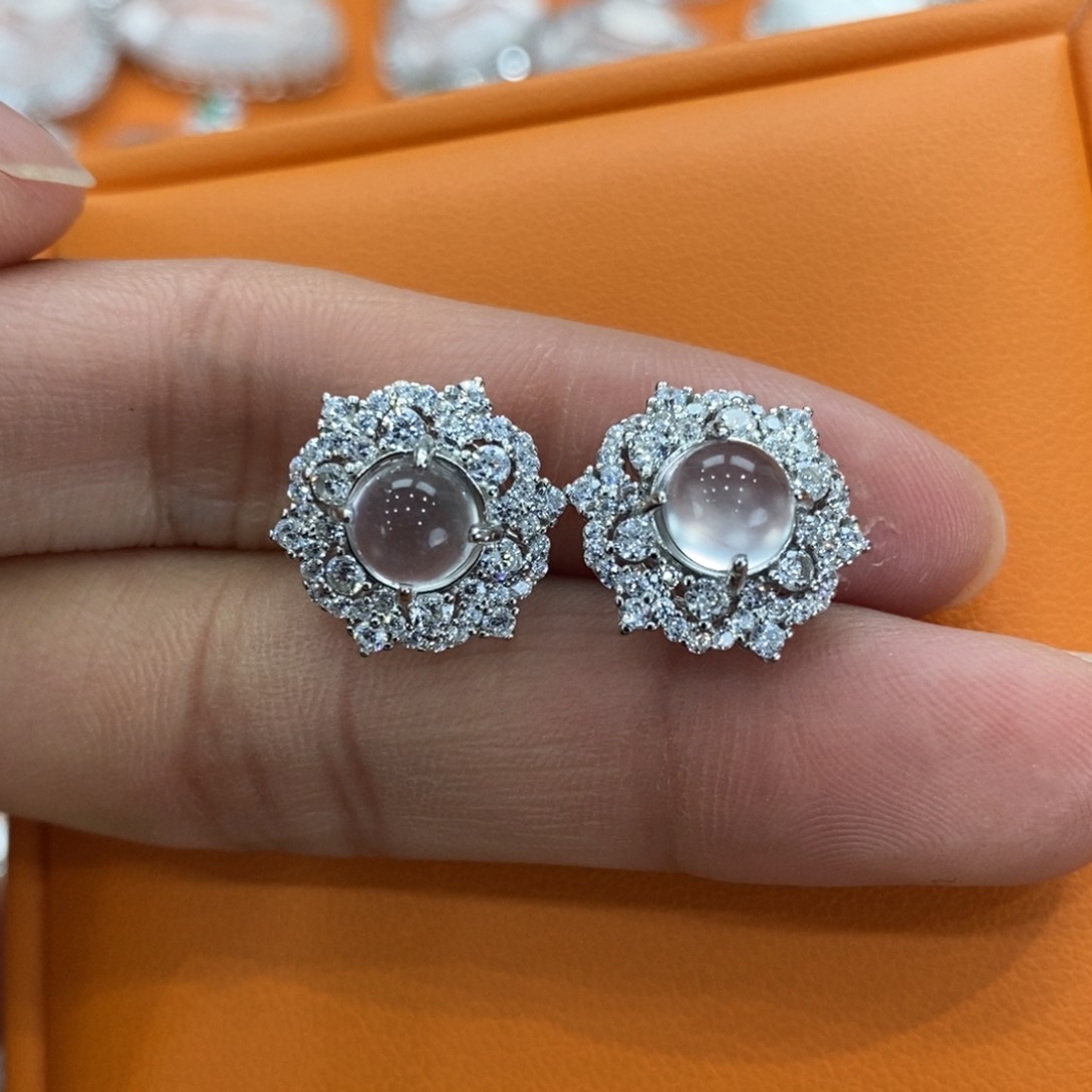 石英质玉吊坠(赠链)银S925镶嵌