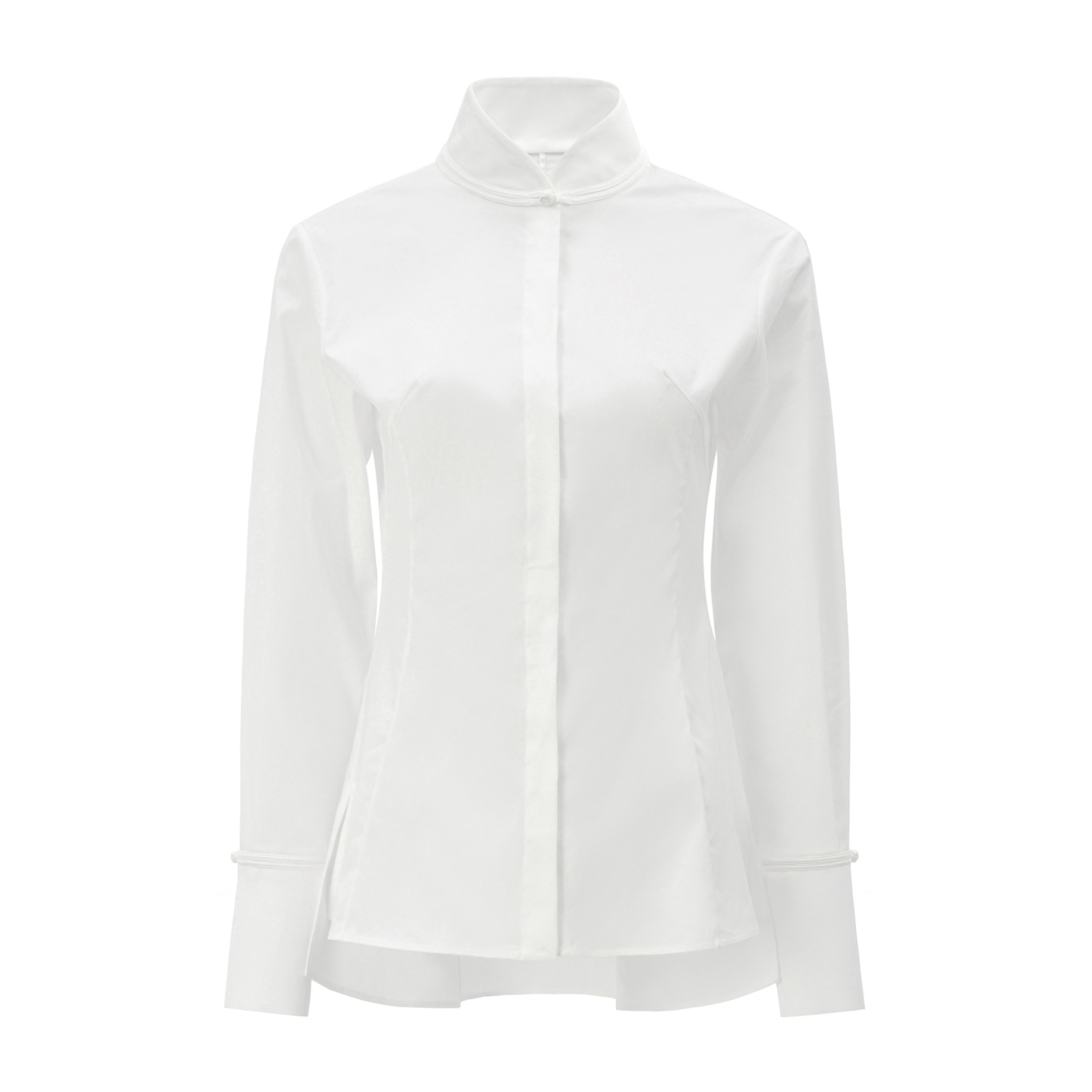 Messential C213一粒扣收腰衬衫