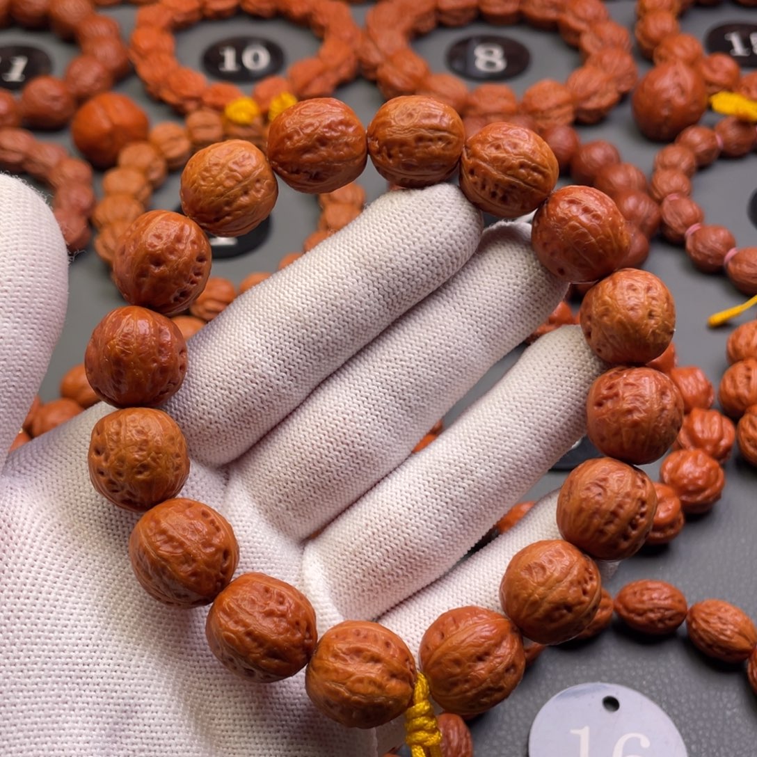 文玩核桃手串野生核桃光头秋子手持