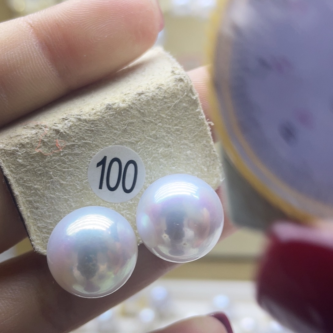 淡水珍珠耳饰银S925镶嵌