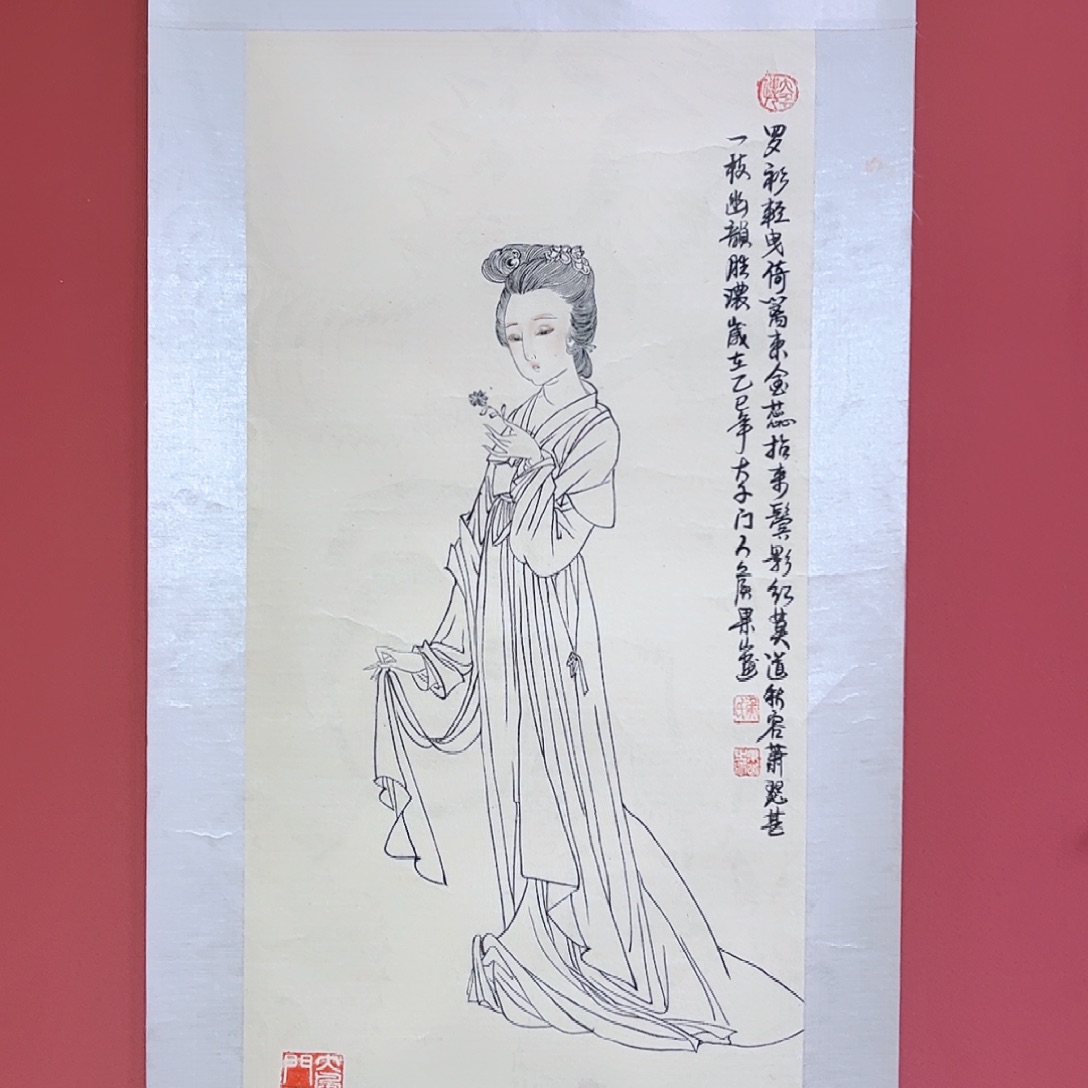 国画侯果山老师亲笔手绘作品朵 