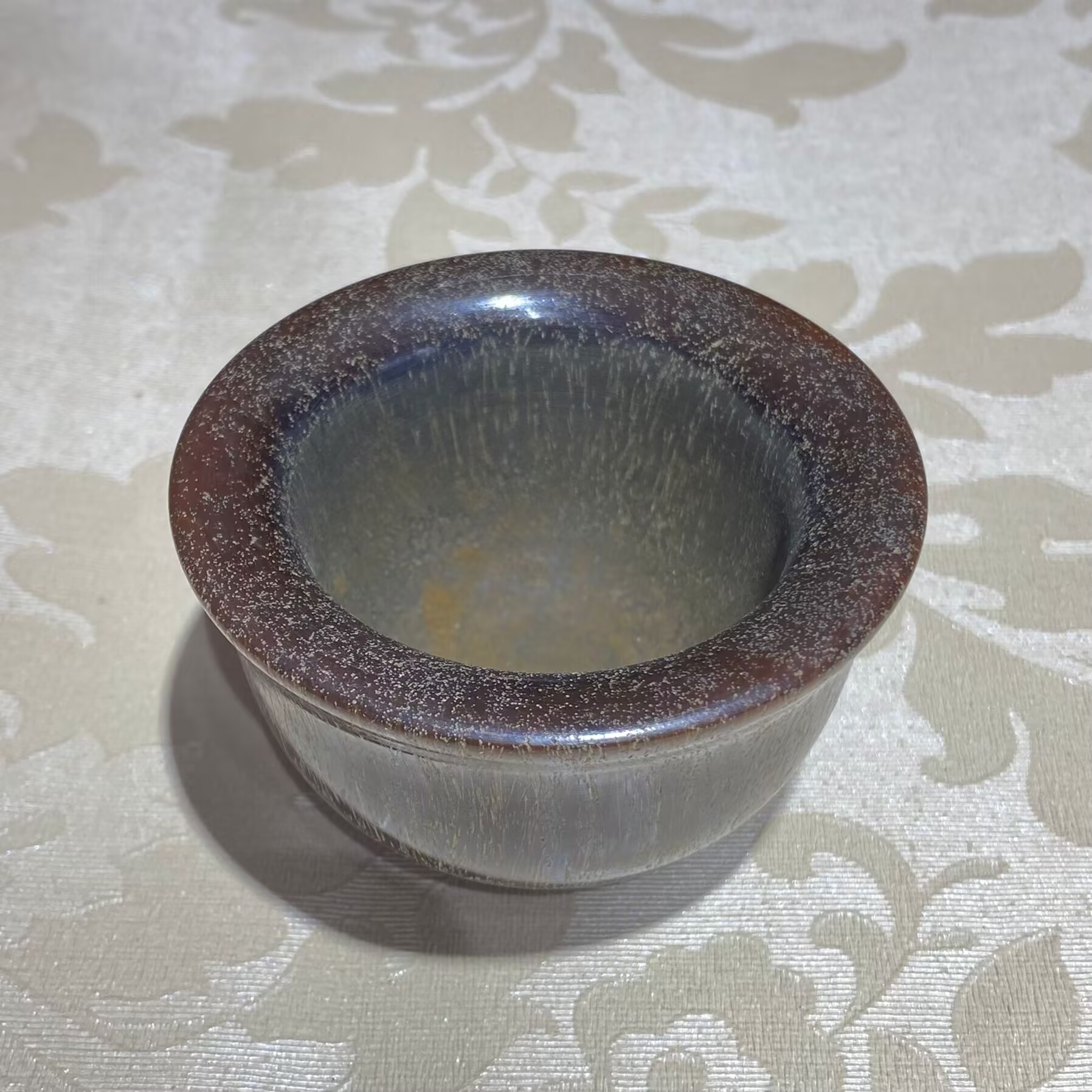 非金属珐琅吊坠 K6360  精美拉丝复古风灰色杯子吊坠