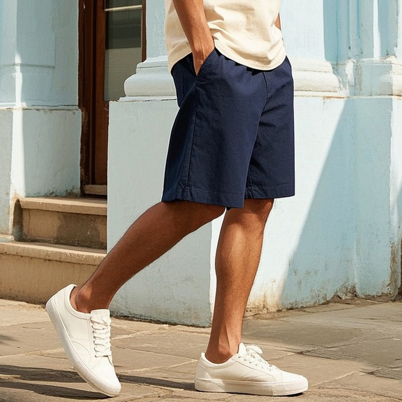 AKCLUB男装夏季新款纯棉户外五分复古宽松直筒版工装短裤 2514212